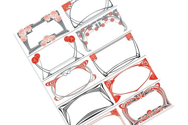 Pepin Press Stickers Stickers Book - Art Nouveau