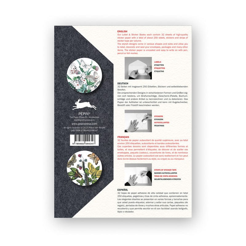 Pepin Press Stickers Stickers Book - Butterflies