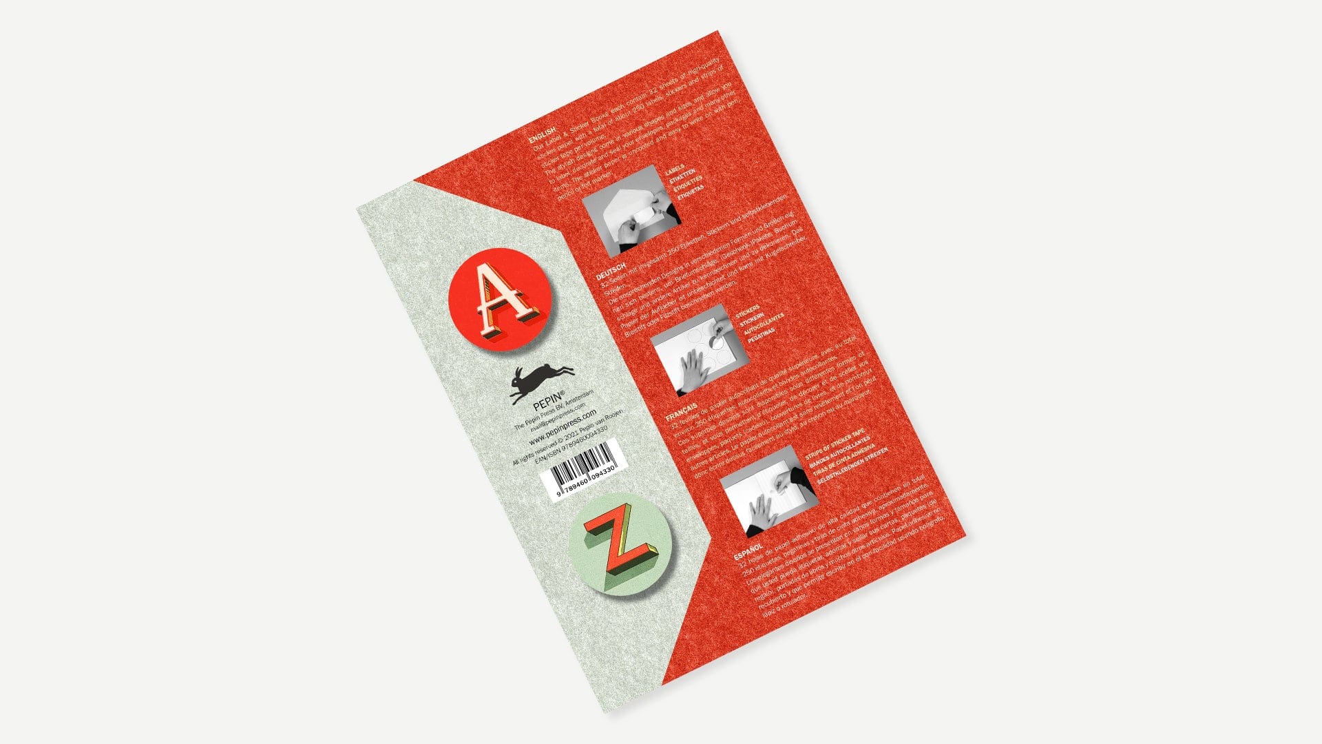 Pepin Press Stickers Stickers Book - Vintage Alphabets