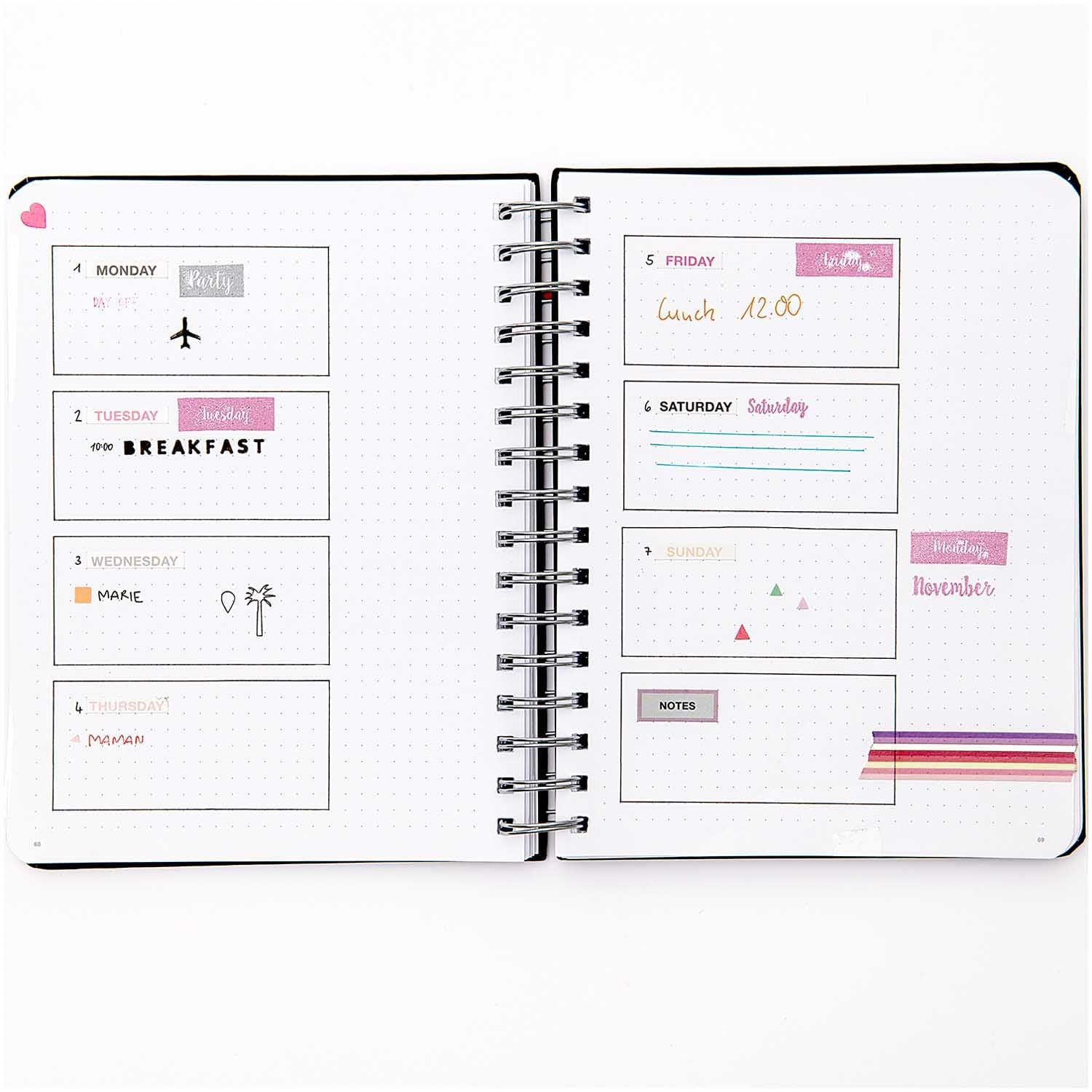 Rico Design Stickers Stickers Cerchio per Bullet Journal