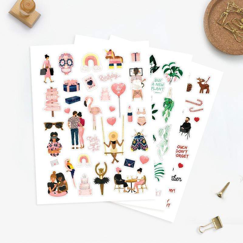 All The Way To Say Stickers Stickers Set Jungle&Love