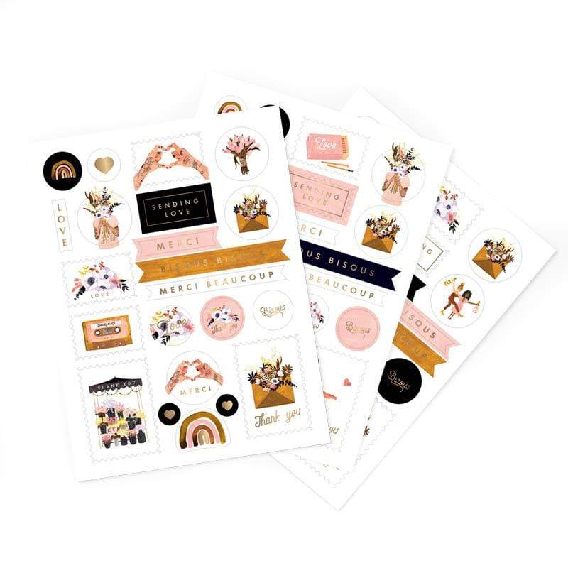 All The Way To Say Stickers Stickers Set Love&Thank you