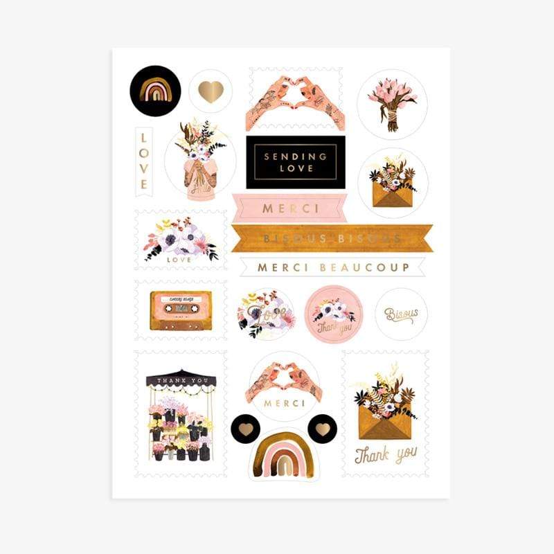 All The Way To Say Stickers Stickers Set Love&Thank you