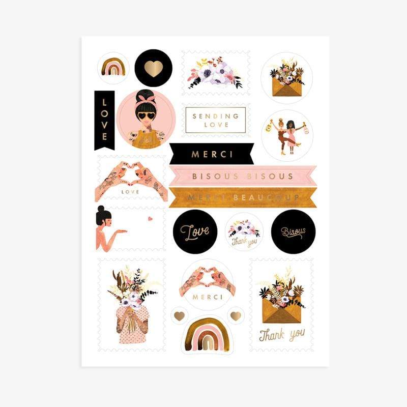 All The Way To Say Stickers Stickers Set Love&Thank you