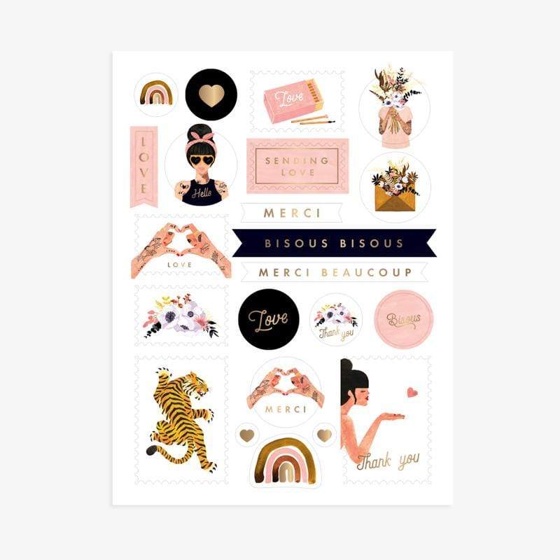 All The Way To Say Stickers Stickers Set Love&Thank you