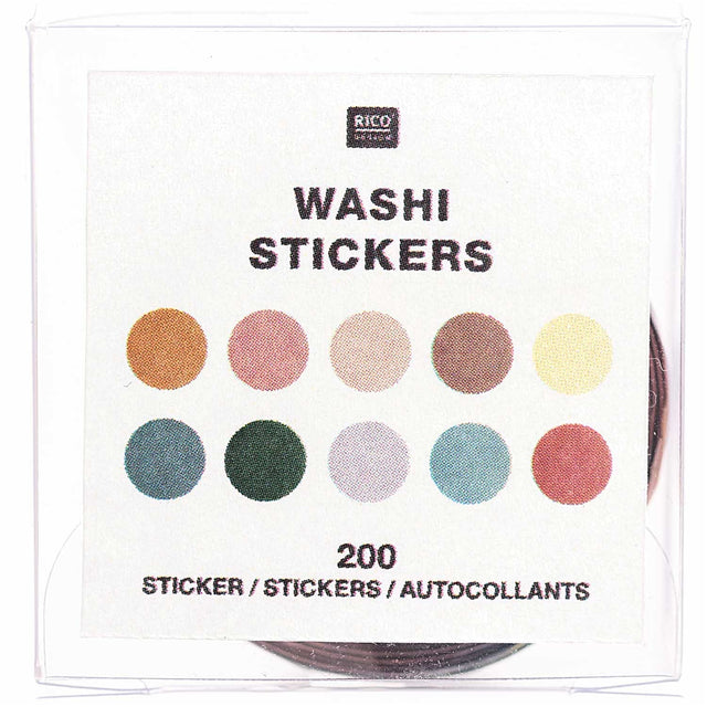 Rico Design Stickers Washi Stickers Colorful Dots