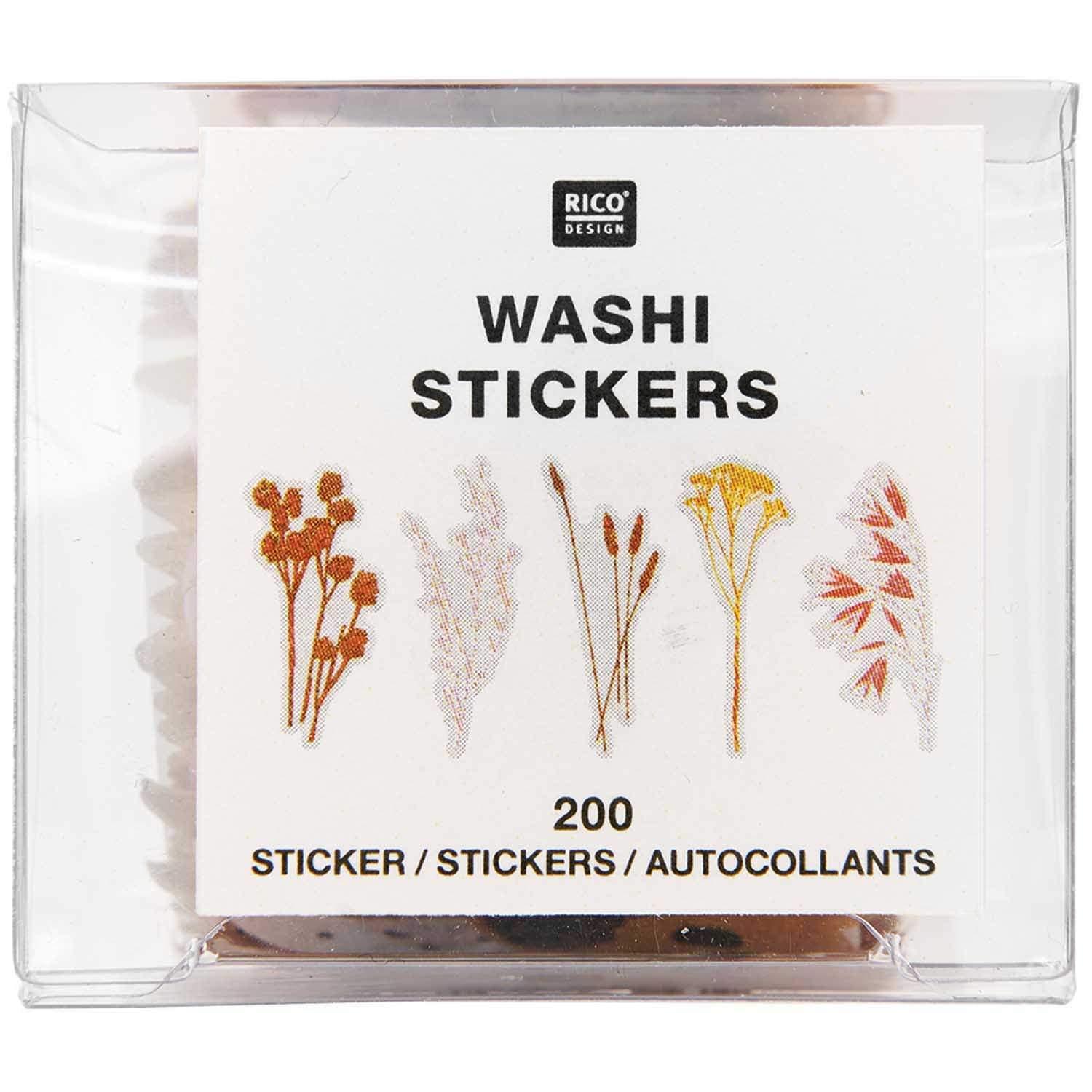Rico Design Stickers Washi Stickers Flowers