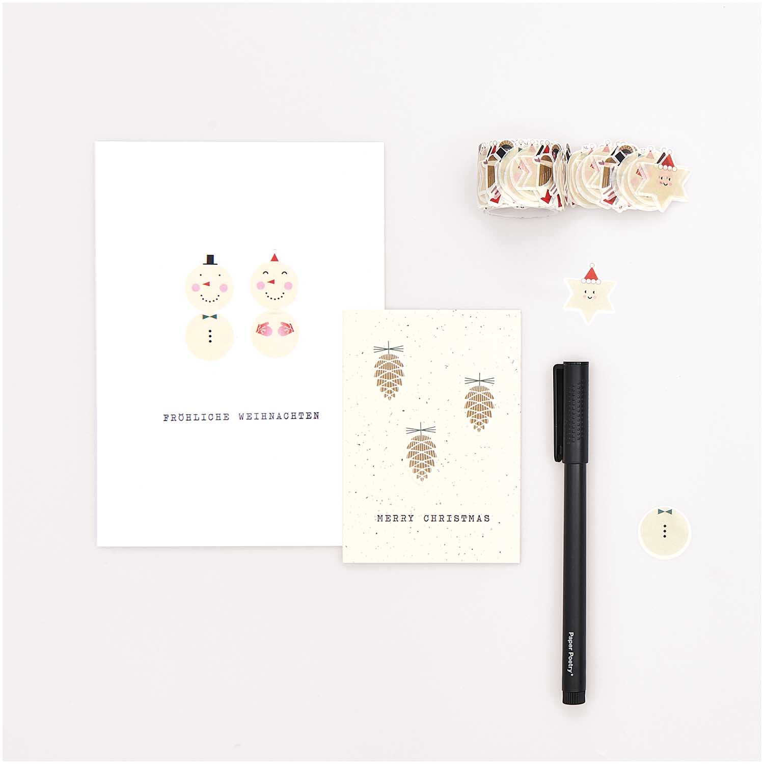 Rico Design Stickers Washi Stickers Love Christmas