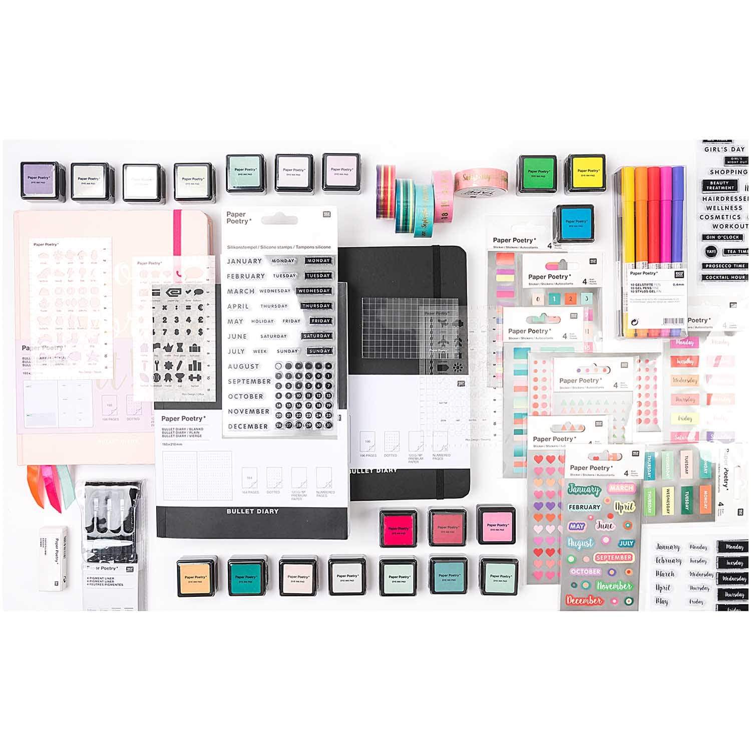 Rico Design Timbri Timbri in silicone per Bullet Journal - Notes