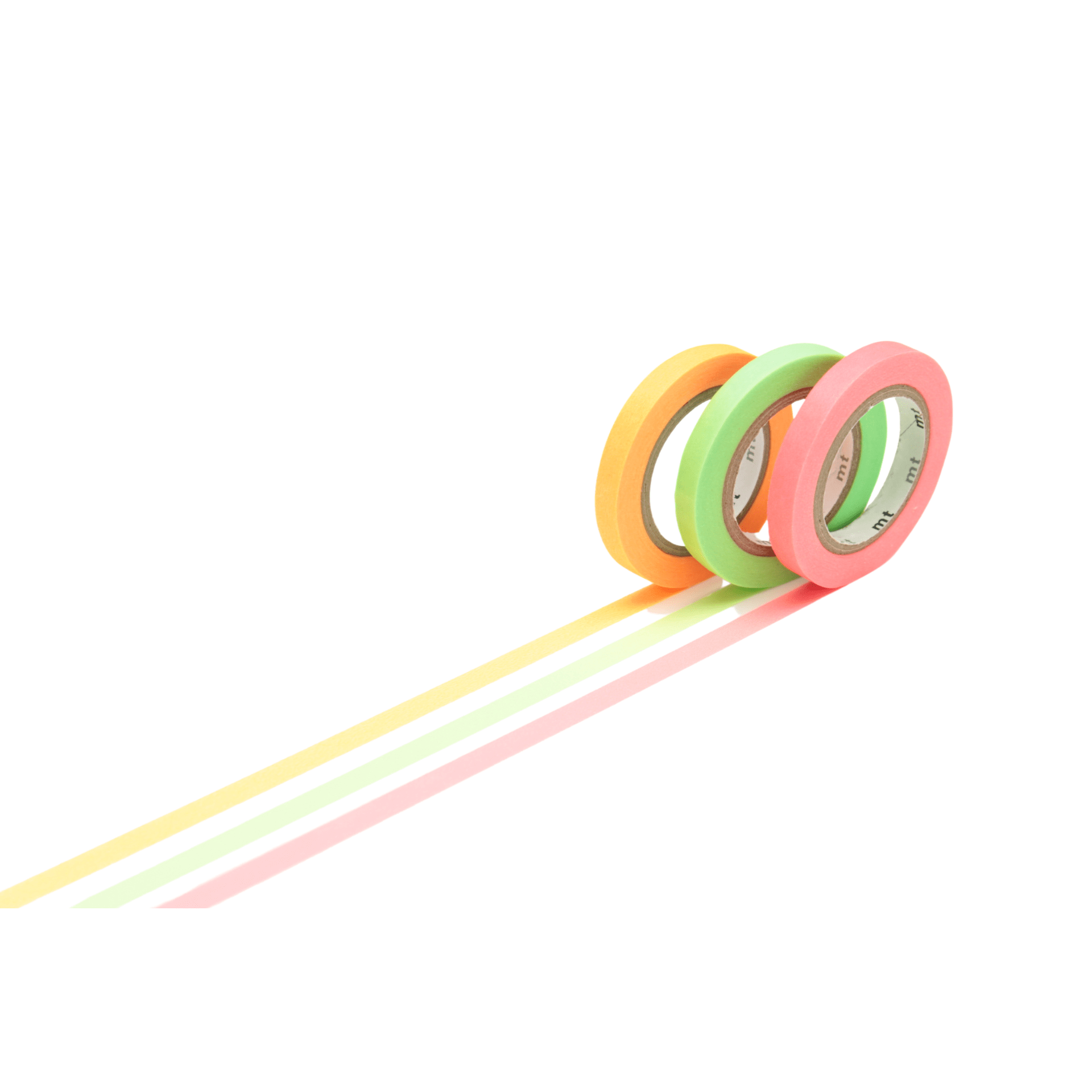mt Washi Tape Washi tape Mt - Set da 3 Slim Neon