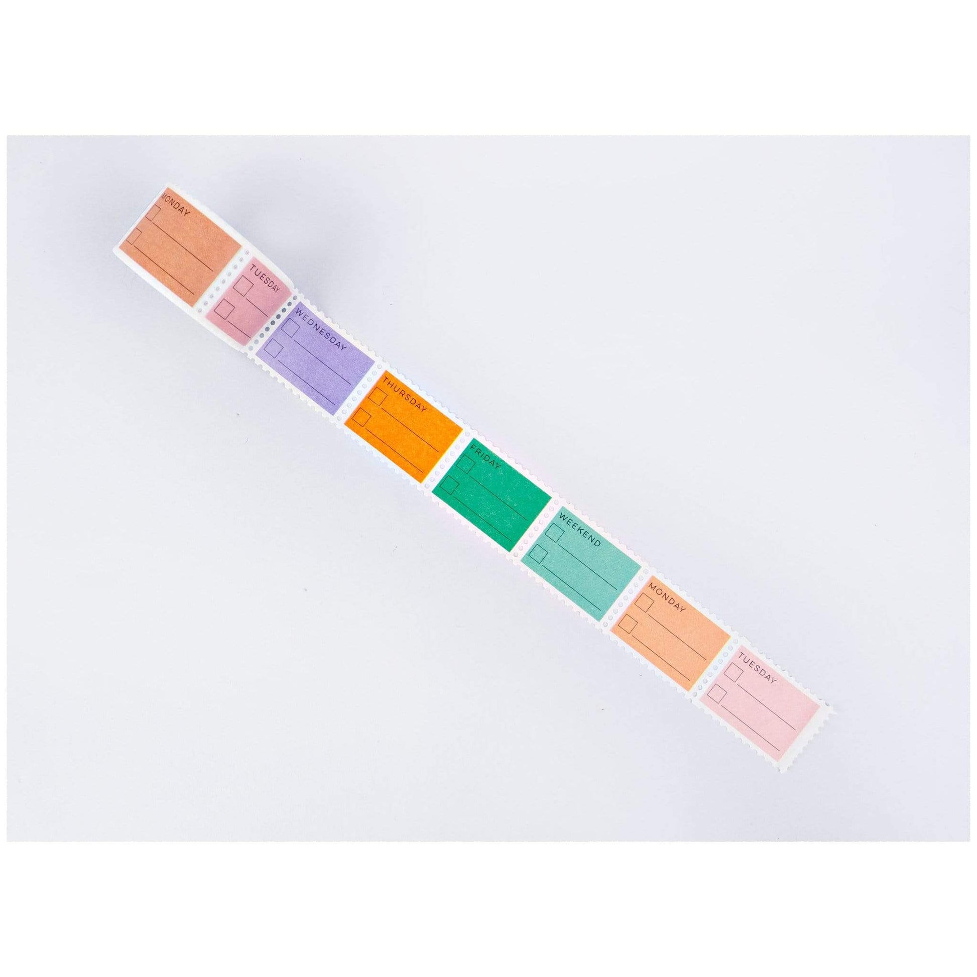 The Completist Washi Tape Washi Tape Pastel Days of the Week