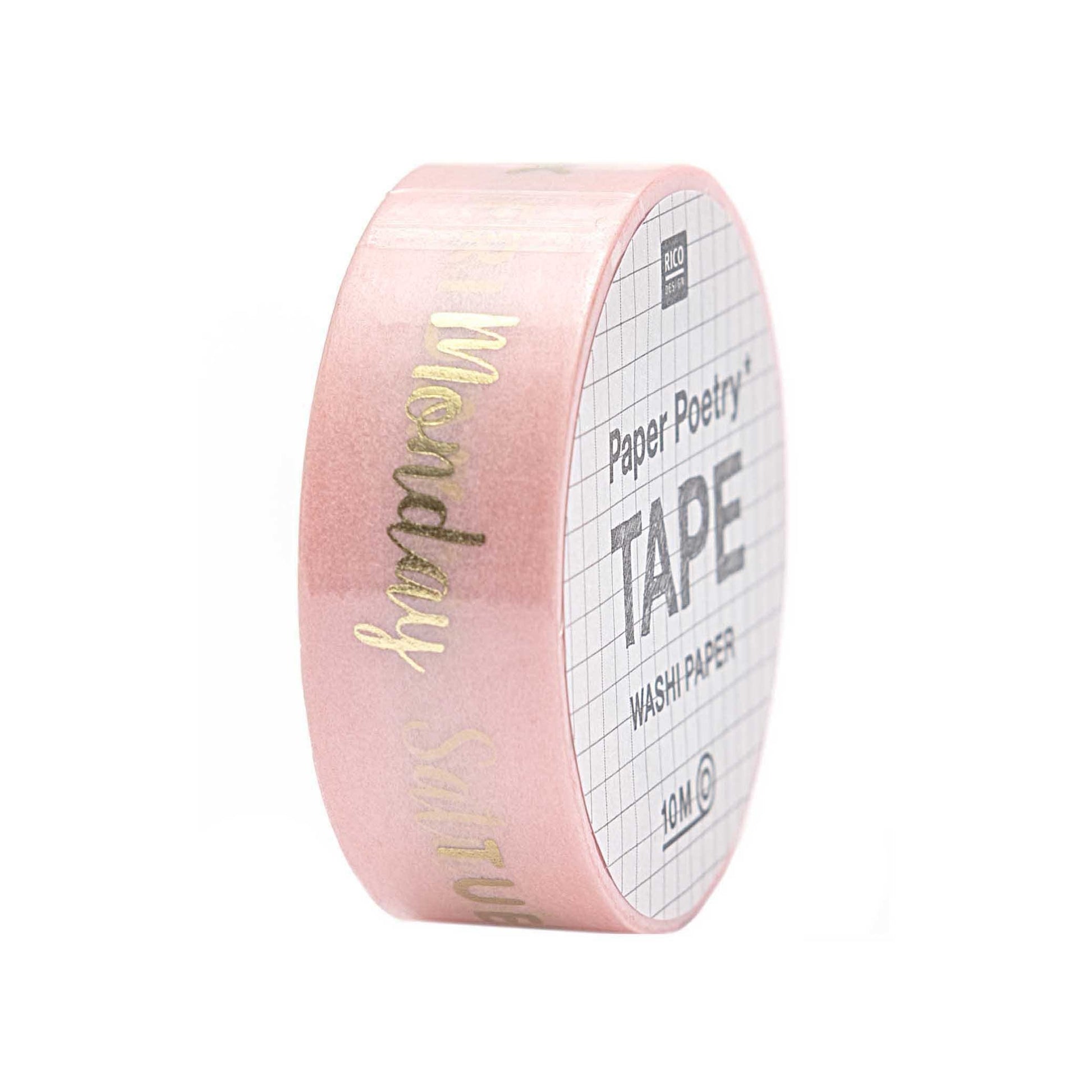 Rico Design Washi Tape Washi tape per bullet - Giorni della settimana