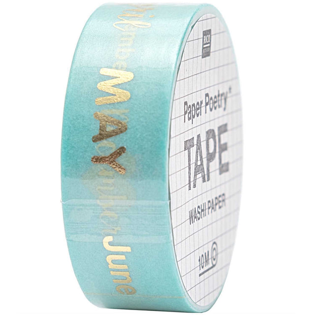 Rico Design Washi Tape Washi tape per bullet - Mesi dell'anno
