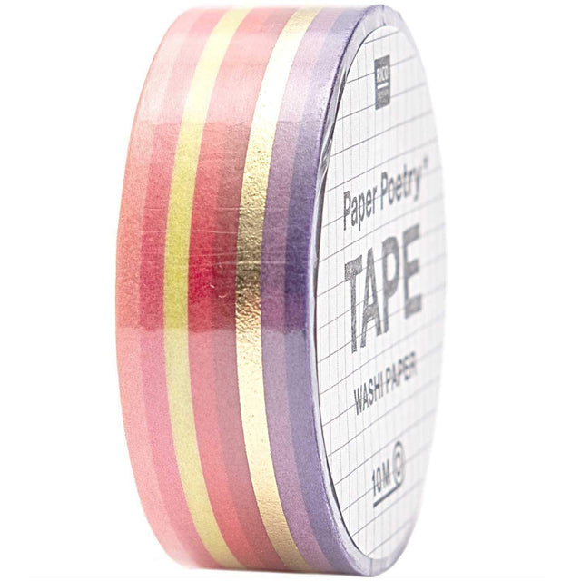 Rico Design Washi Tape Washi tape Righe Pink