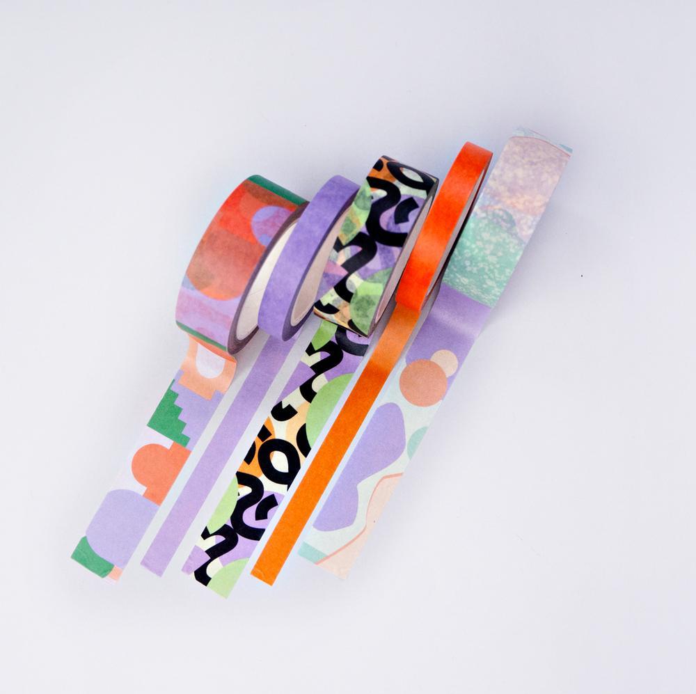 The Completist Washi Tape Washi Tape Set Pastel Cities