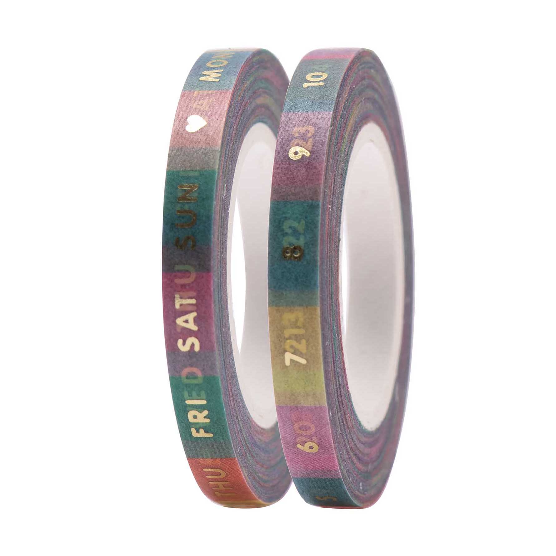 Rico Design Washi Tape Washi tape Slim Days&Numbers