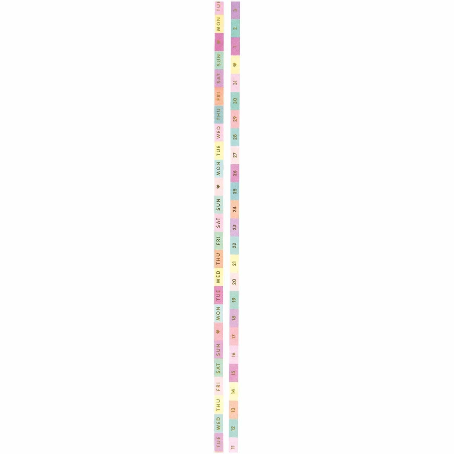 Rico Design Washi Tape Washi tape Slim Days&Numbers